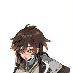 This is a pixiv picture whose title is ♀鍾離先生.