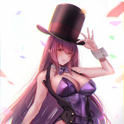 This is a pixiv picture whose title is 【skeb】マジシャンスカサハ.