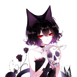 This is a pixiv picture whose title is cat.