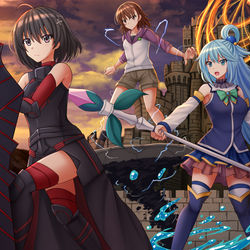 This is a pixiv picture whose title is COM2020 - Crossover Battle.