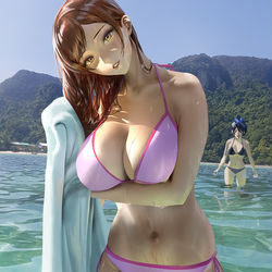 This is a pixiv picture whose title is Chizuru 水原千鶴.