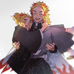 This is a pixiv picture whose title is 「旅立ち」.