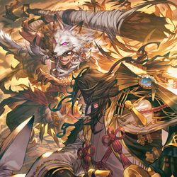 This is a pixiv picture whose title is 両雄激突.
