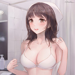 This is a pixiv picture whose title is お風呂の時間ですよ～.