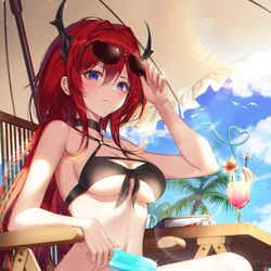 This is a pixiv picture whose title is アイスクリームは持ってきたよね？.