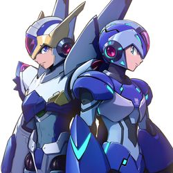 This is a pixiv picture whose title is ファルコンアーマー & X M.K.Ver.