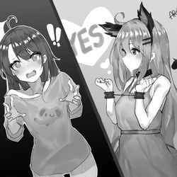 This is a pixiv picture whose title is 安達としまむら.