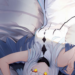 This is a pixiv picture whose title is 明日方舟白面鸮练习.