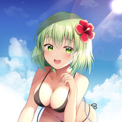 This is a pixiv picture whose title is 水着こいしちゃん.