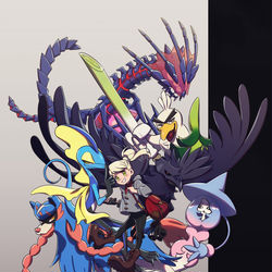 This is a pixiv picture whose title is ソードクリア！.