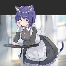 This is a pixiv picture whose title is 🐈‍⬛.
