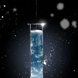This is a pixiv picture whose title is 鏡面の水平線.