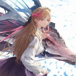 This is a pixiv picture whose title is 竜姫.