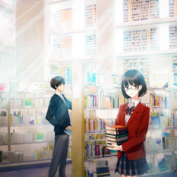 This is a pixiv picture whose title is 「決めた、わたしの道」.