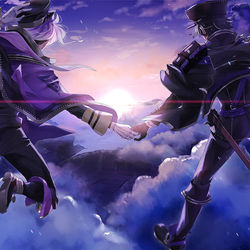 This is a pixiv picture whose title is 天保江戸組実装一周年.