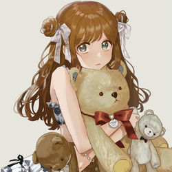 This is a pixiv picture whose title is テディベア.