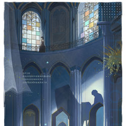 This is a pixiv picture whose title is 乐声与海.