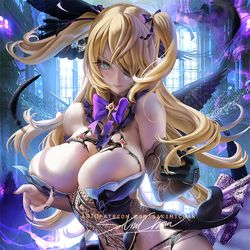 This is a pixiv picture whose title is 菲谢尔 fischl pinup.
