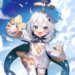 This is a pixiv picture whose title is 派蒙.