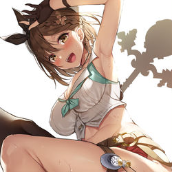 This is a pixiv picture whose title is 平凡な田舎の平凡な錬金術士・ライザりん.