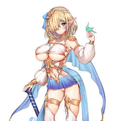 This is a pixiv picture whose title is 【予約開始】エルフ村-第5村人-『ククル』.
