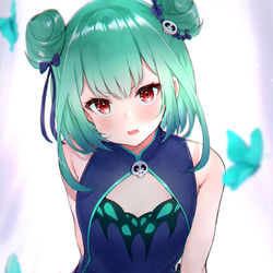 This is a pixiv picture whose title is チャイナ服るしあちゃん🦋.