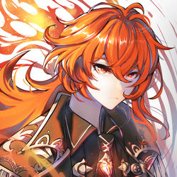 This is a pixiv picture whose title is Diluc.