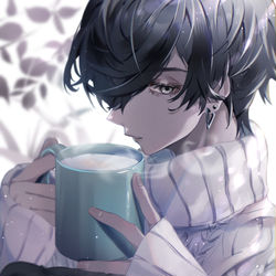 This is a pixiv picture whose title is 冬のある日.