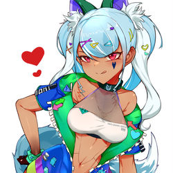 This is a pixiv picture whose title is ギャルいなり.