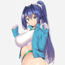 This is a pixiv picture whose title is 振り向き尻.