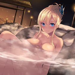 This is a pixiv picture whose title is 星奈ちゃんと温泉.