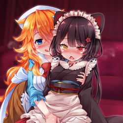 This is a pixiv picture whose title is skeb納品しました.