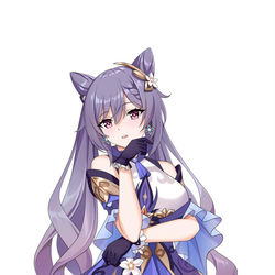This is a pixiv picture whose title is 刻晴.