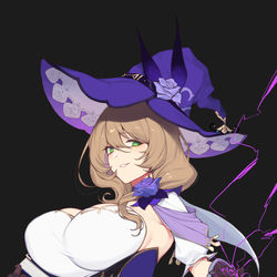 This is a pixiv picture whose title is リサ (原神).