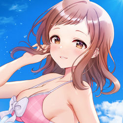 This is a pixiv picture whose title is 櫻木真乃.