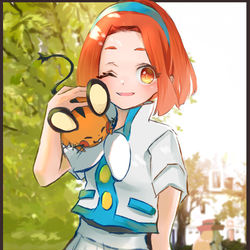 This is a pixiv picture whose title is ホープトレーナーとぶらり散歩(*'ω'*).