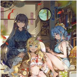 This is a pixiv picture whose title is 骨董店.