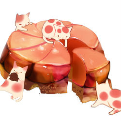 This is a pixiv picture whose title is ねこタルトタタン.