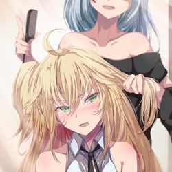 This is a pixiv picture whose title is おめかし中.