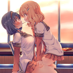 This is a pixiv picture whose title is さくひまプッキーゲーム.