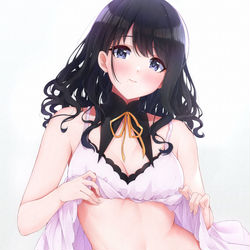This is a pixiv picture whose title is 灯織のお腹.