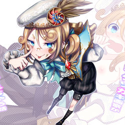 This is a pixiv picture whose title is クソガキ画家ちゃん.