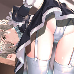 This is a pixiv picture whose title is シェフィがパンツを…！？.