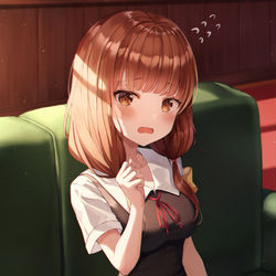 This is a pixiv picture whose title is 「ちっ．．．違います!」.