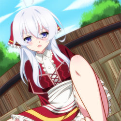 This is a pixiv picture whose title is ブドウ踏みコスのイレイナ.