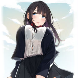 This is a pixiv picture whose title is 制服女の子.