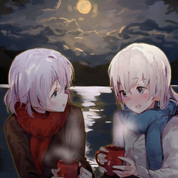 This is a pixiv picture whose title is 夜間哨戒前.