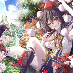 This is a pixiv picture whose title is 春夏秋冬、文爛漫！.