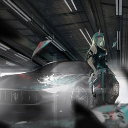 This is a pixiv picture whose title is 飒.