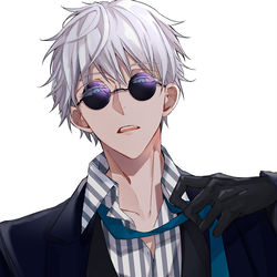 This is a pixiv picture whose title is 五条先生SUIT.